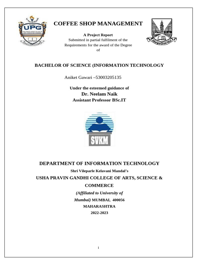 Coffee Shop Management System Report | PDF | World Wide Web | Internet ...