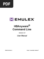 Hbanyware Command Line: User Manual