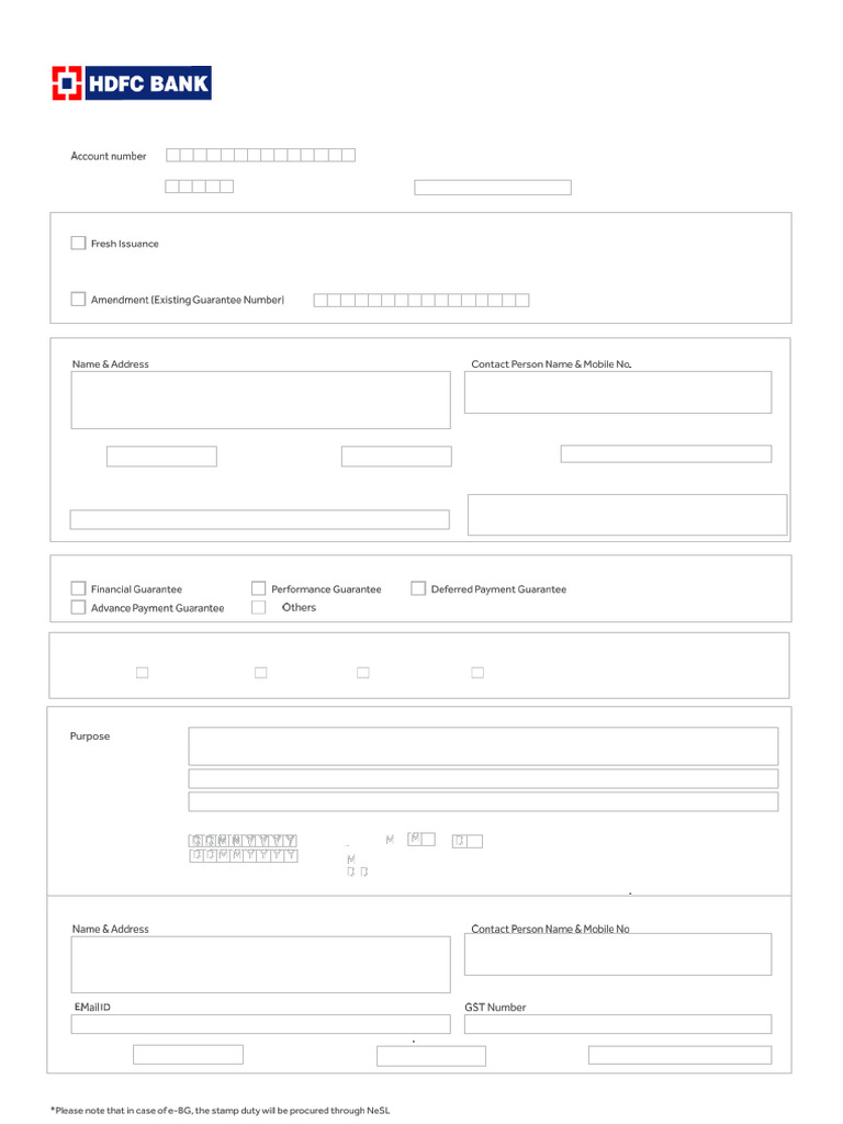 BG Application form Version 2.0 06-Nov-2023 | PDF