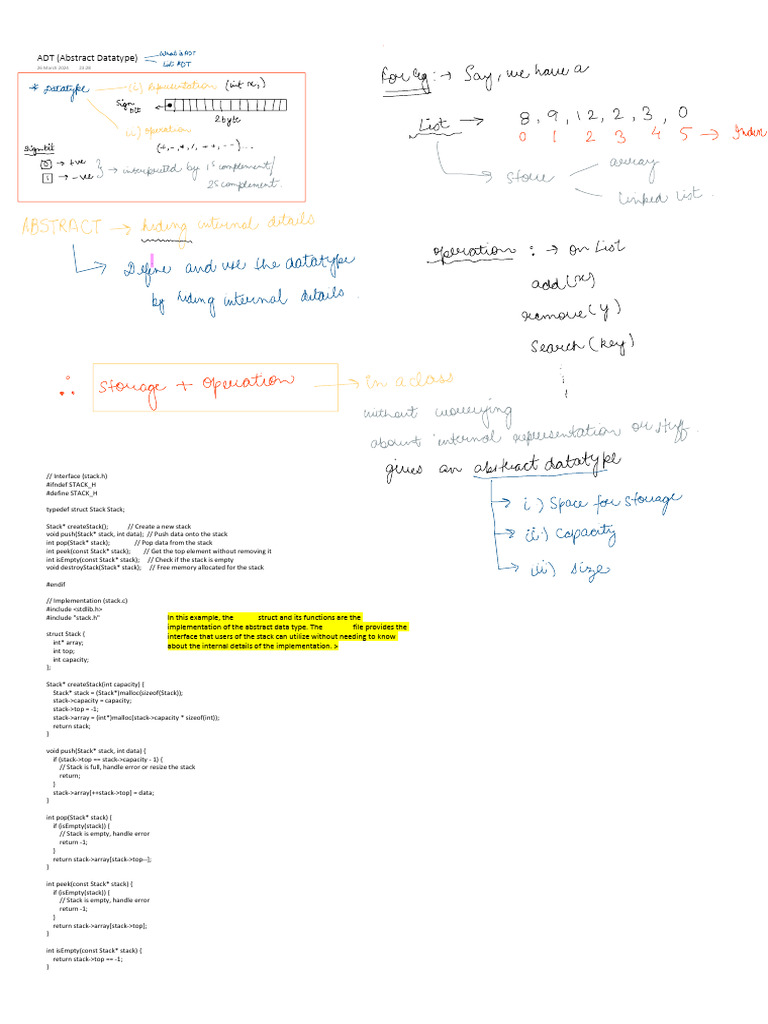 Adt Abstract Datatype Pdf