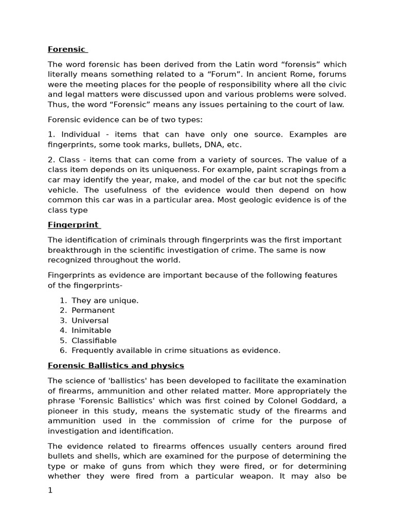 Notes For 1st Chapter Updated | PDF