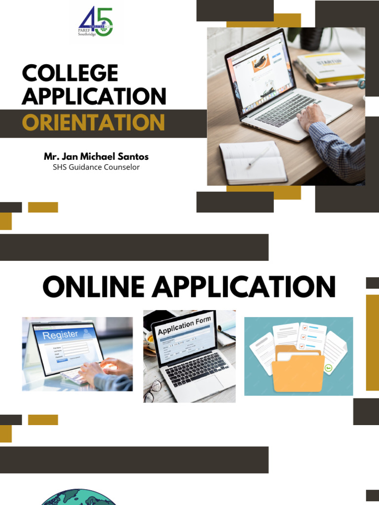 College Application Orientation Pdf