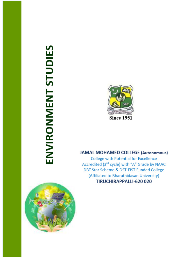 Environmental Studies Course Overview | PDF | Energy Development ...