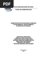 Artigo Recrutamento e Seleção