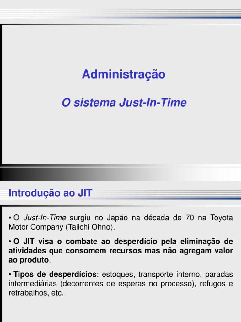 Sistema Just in Time | PDF