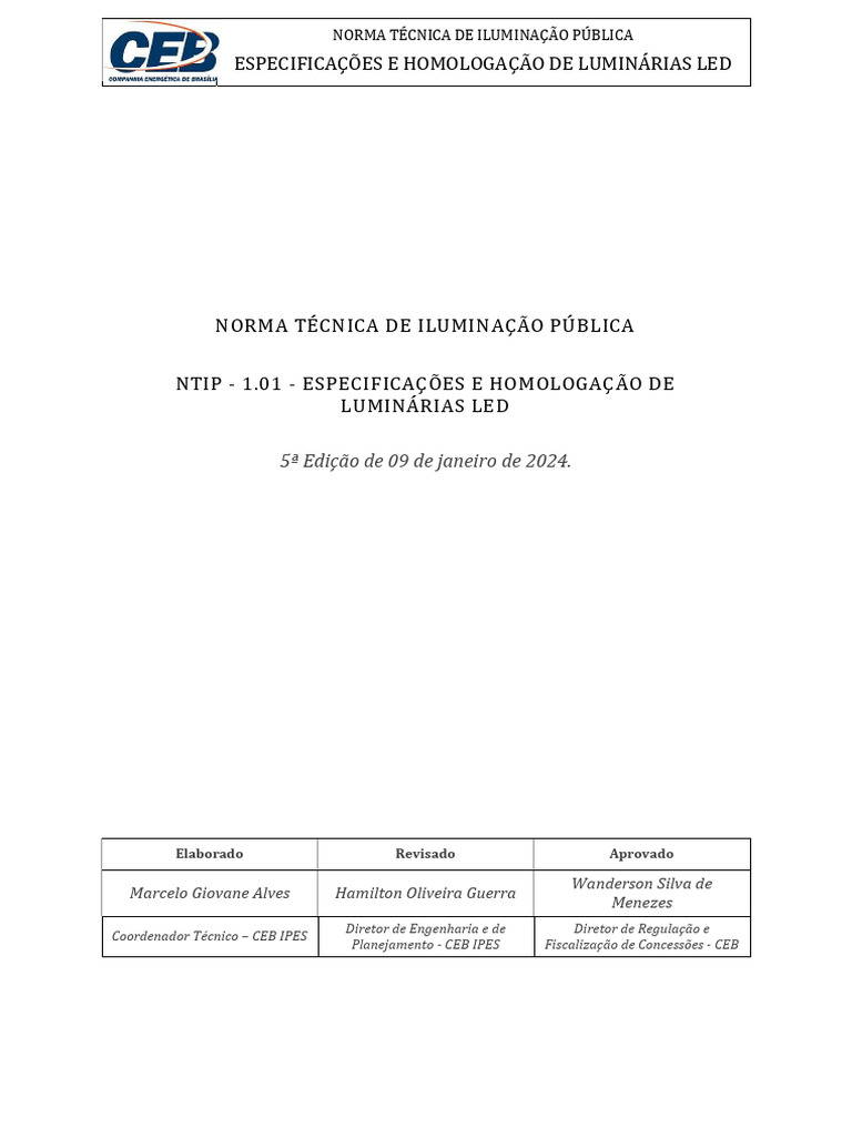 NTIP 1.01 - 5 Edição - 20240109 | PDF