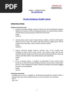 Oracle Database Health Check