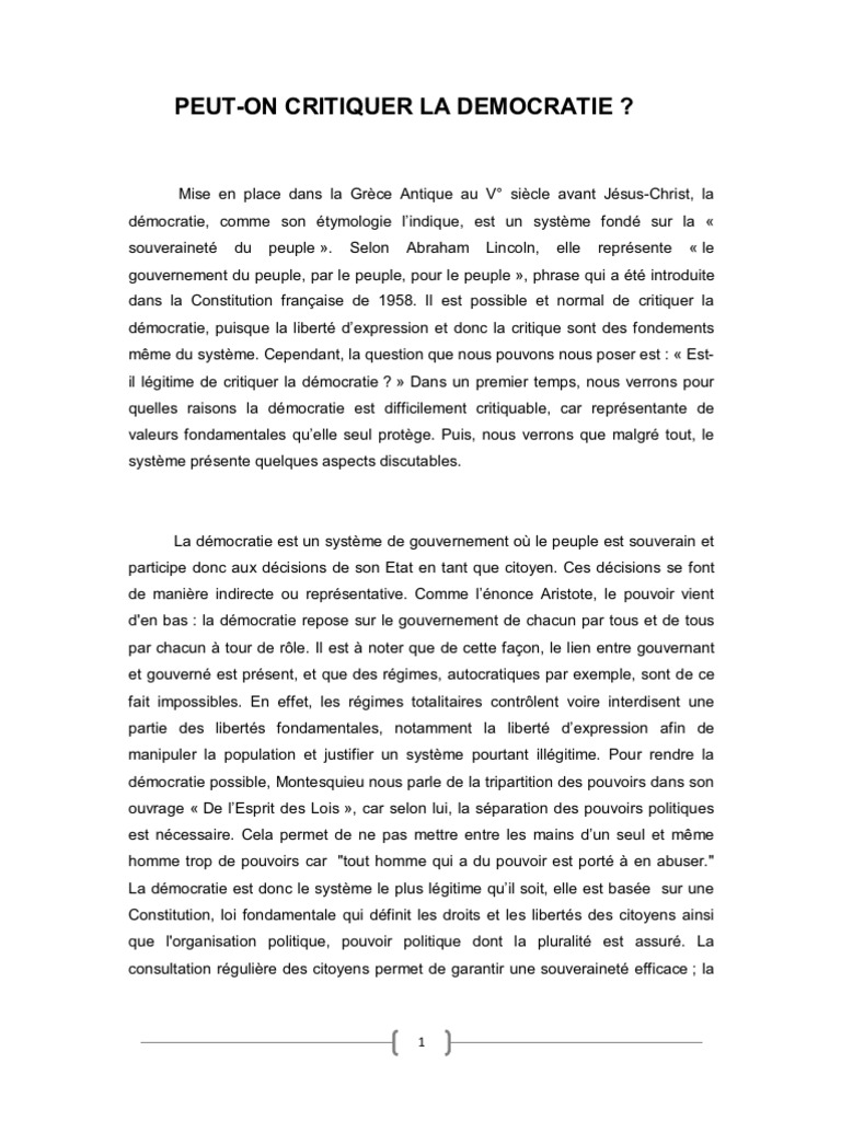 Dissertation democratie representative image