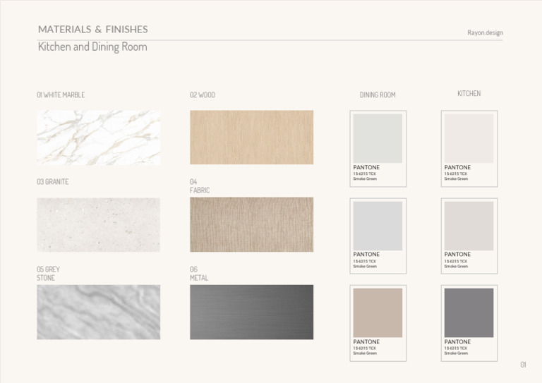 Interior - Presentation - Template - Materials Finishes | PDF