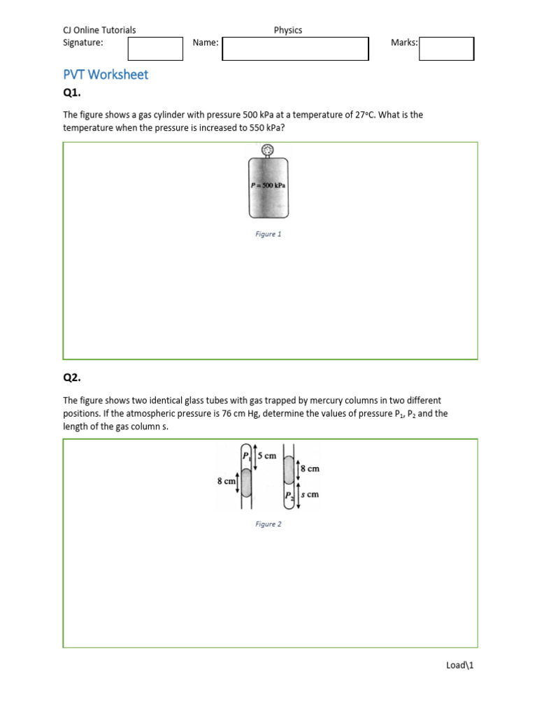 Pressure Wrksheet1 Pdf