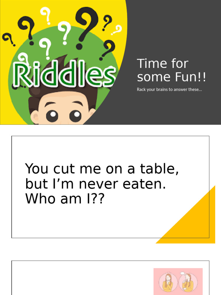Riddles | PDF