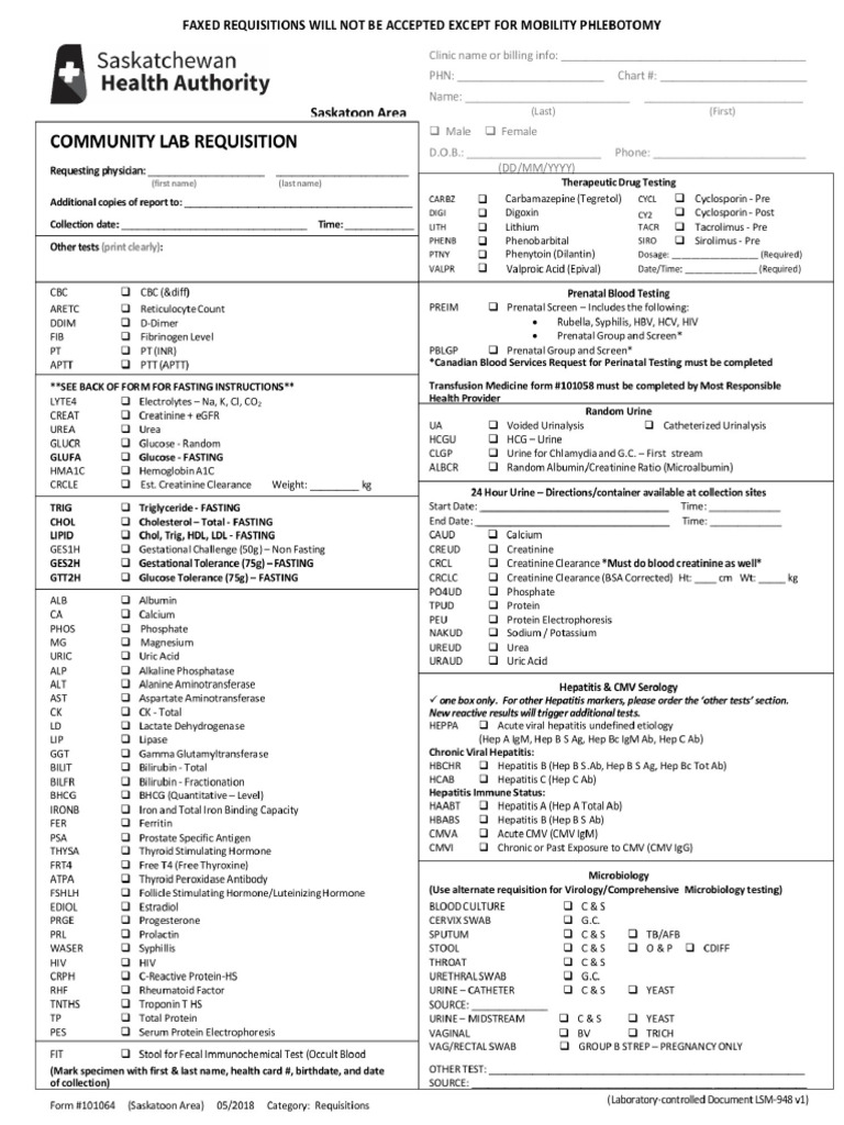 Blood Req. 1 | PDF