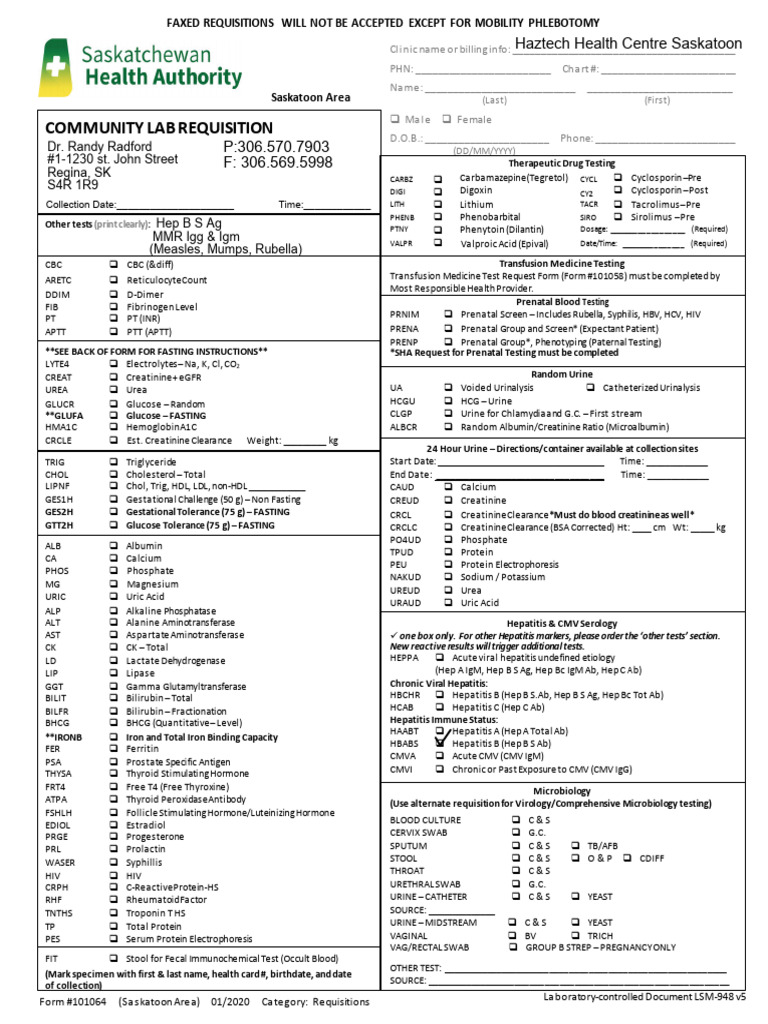 Blood Req. V5 | PDF