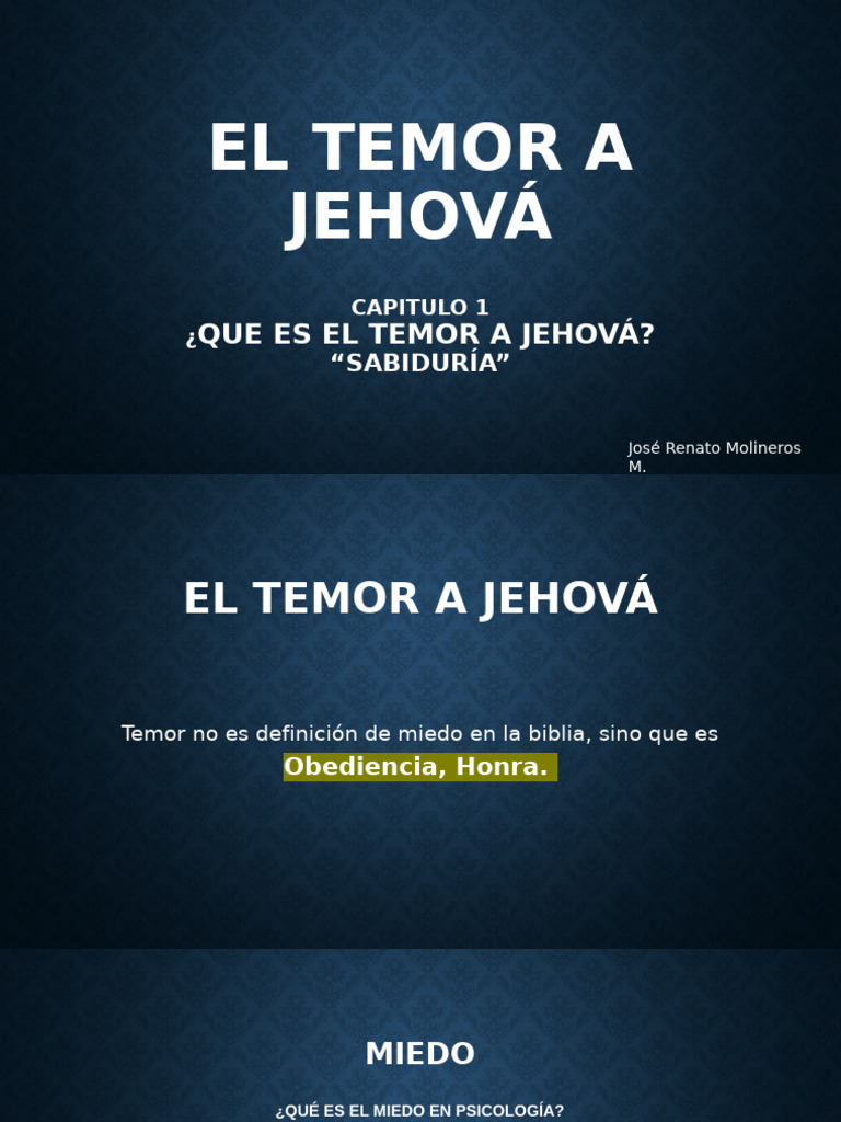 El Temor A Jehová | PDF