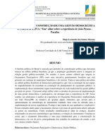 Os Desafios da Construção de uma Gestão Democrática e Participativa