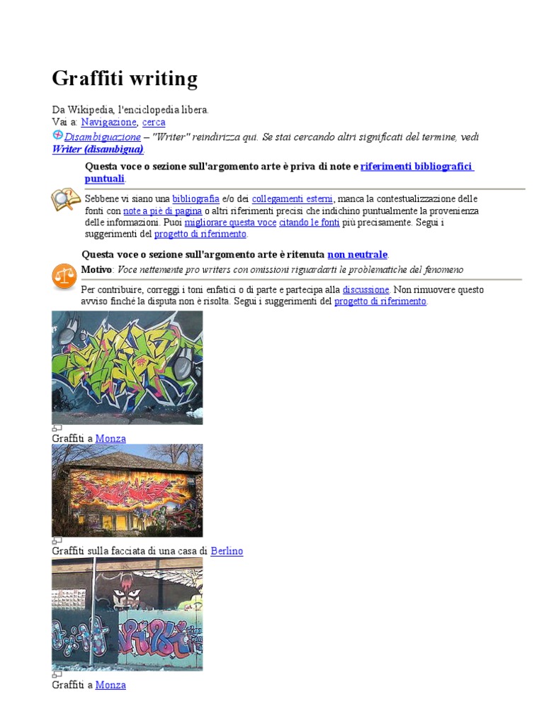 Graffiti Writing | PDF
