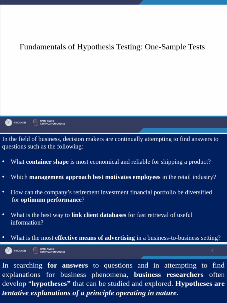Hypothises Testing | PDF