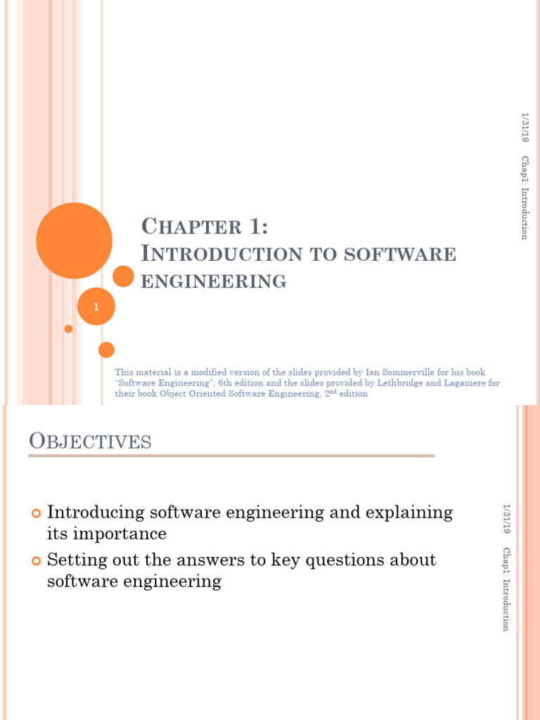 Chapter1 - Intro To Software Engineering | PDF
