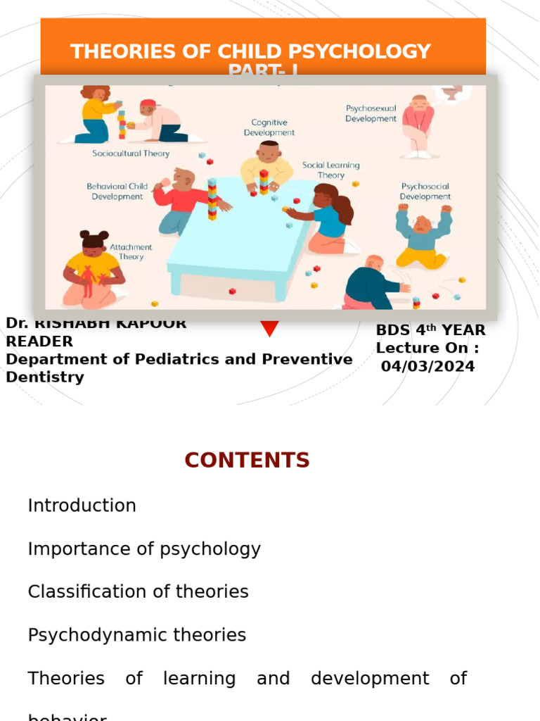 Theories of Child Psychology Part - 1 | PDF