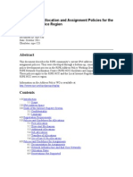 Ipv4 Address Allocation and Assignment Policies For The Ripe NCC Service Region