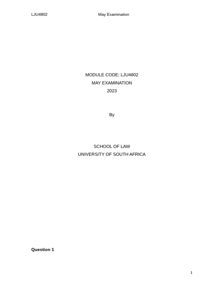 Lju4802 May Exam Legal Ethics Overview Pdf Lawyer Politics