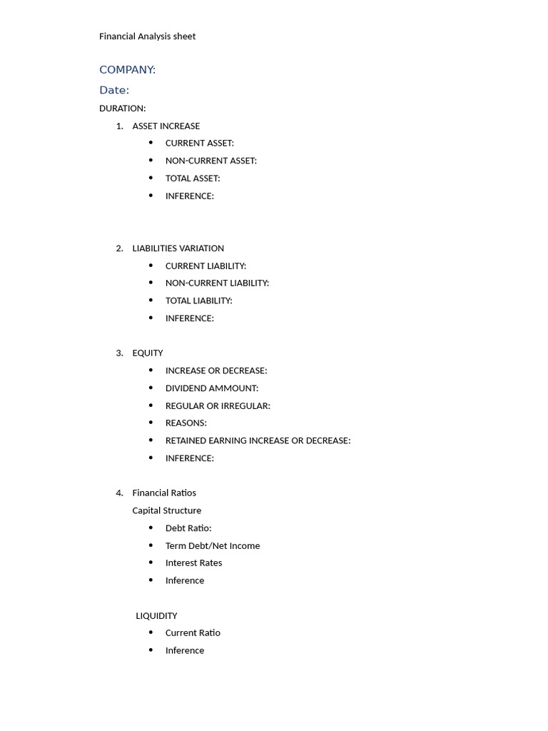 Financial Analysis | PDF