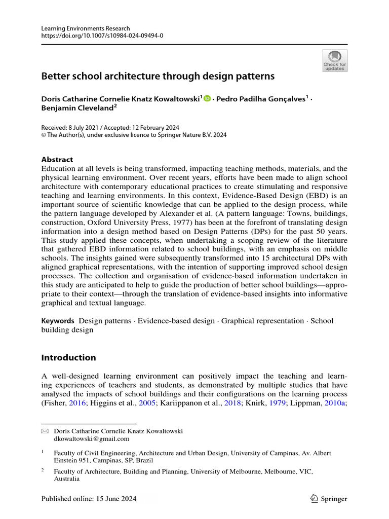 Better School Architecture Through Design Patterns | PDF