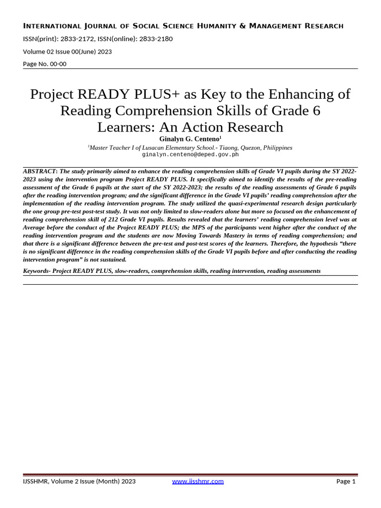 Project Ready Plus For Publishing | PDF