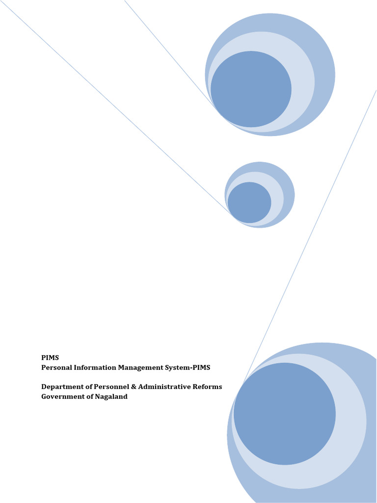 PIMS Manual | PDF