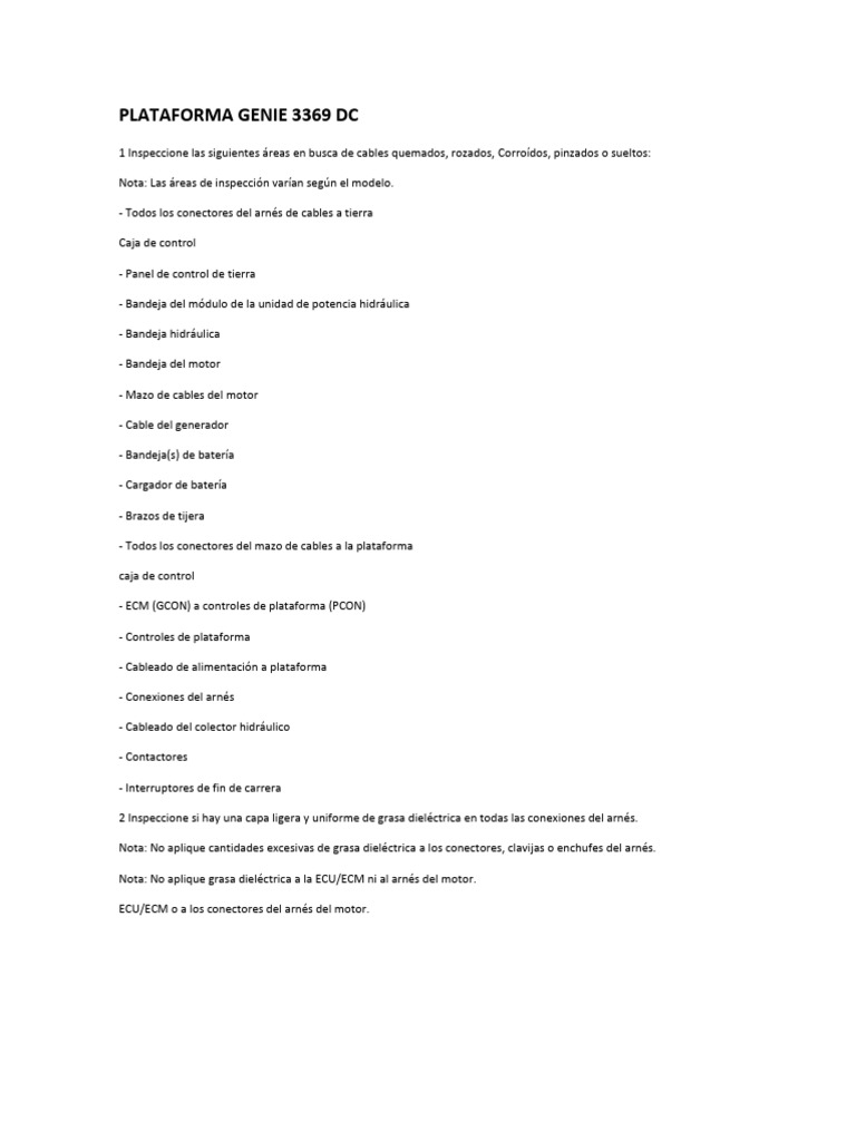Plataforma Genie 3369 DC | PDF