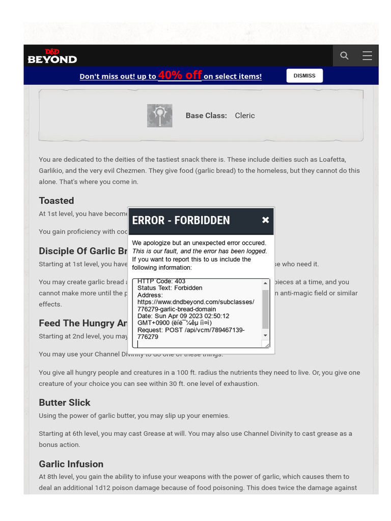 Garlic Bread Domain | PDF