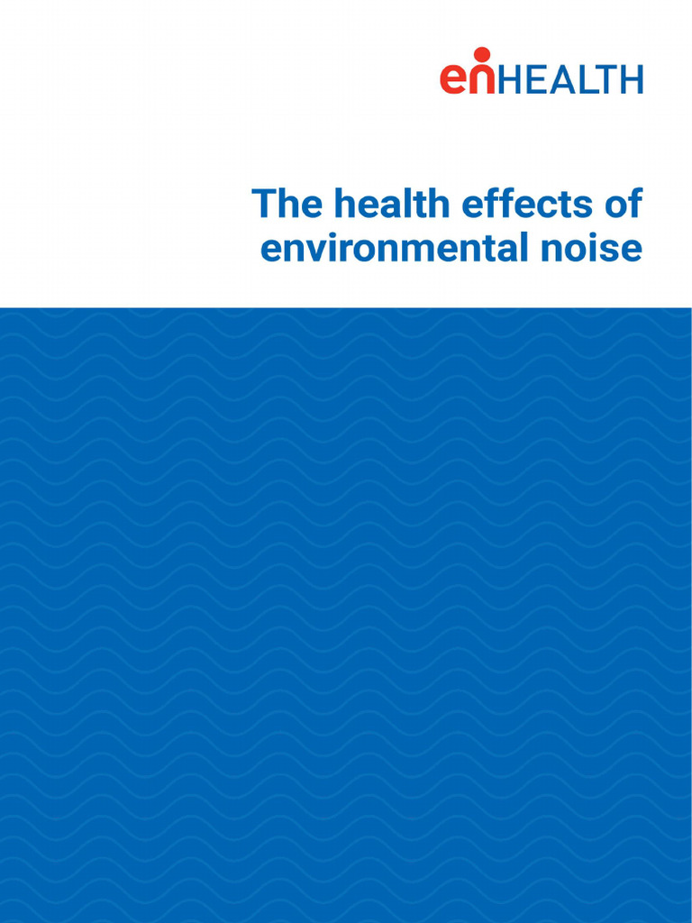 Enhealth Guidance The Health Effects of Environmental Noise | PDF