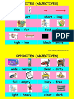 Opposites (Adjectives) : Creado y Elaborado Por Manuel Sánchez Del Valle