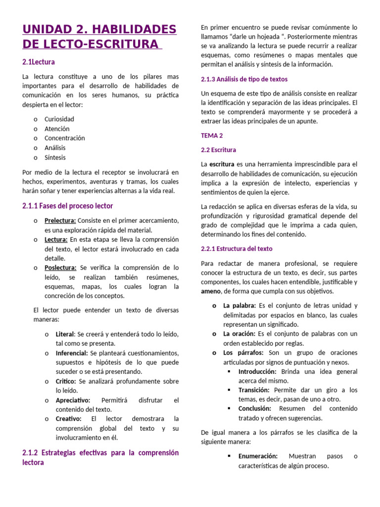 Unidad 2 | PDF