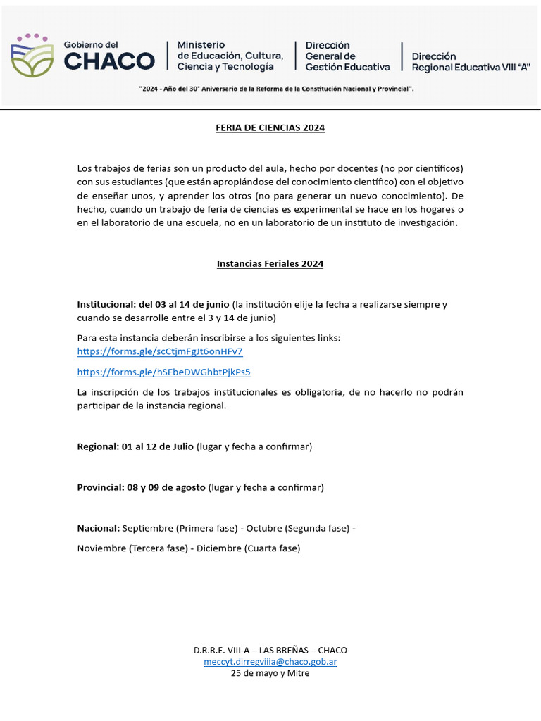 Feria de Ciencias 2024 | PDF