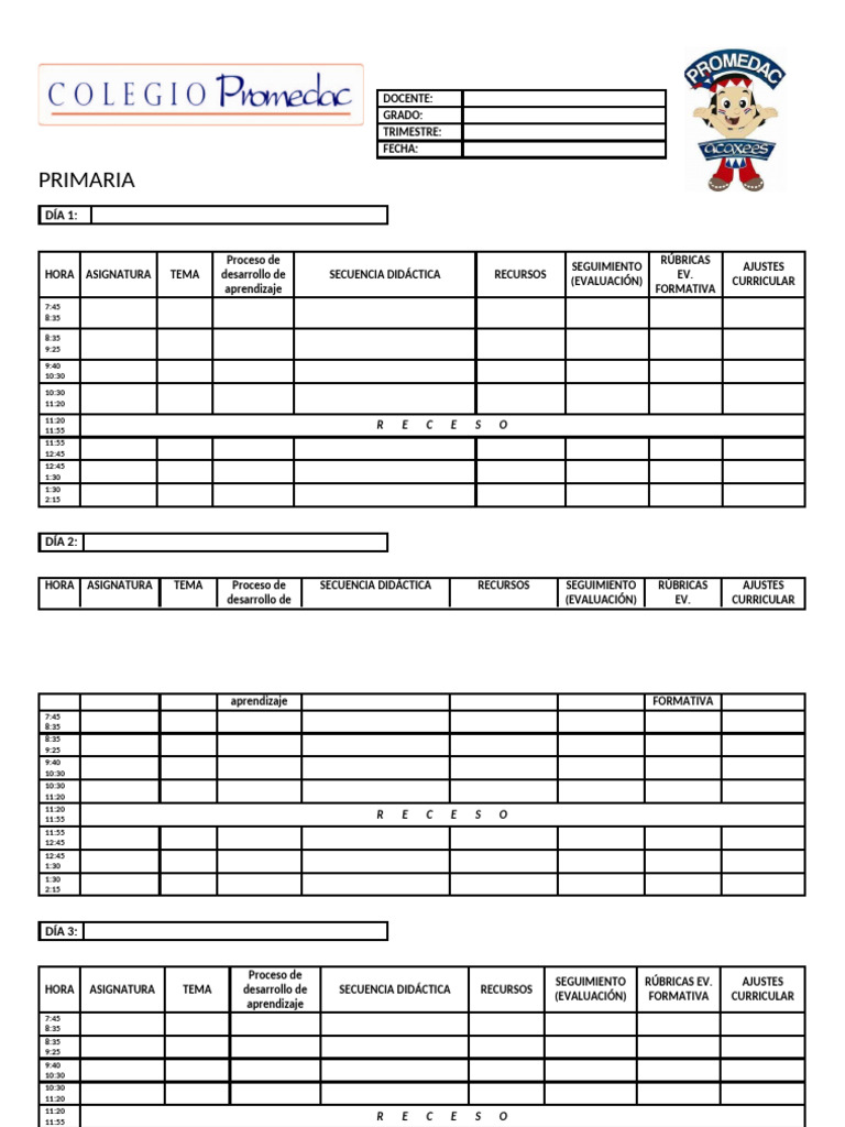 Formato Planeacion Semana 24-25 | PDF | Evaluación | Teoría de la educación