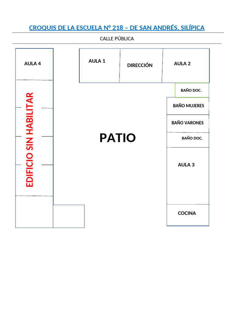Croquis de La Escuela N 218 | PDF
