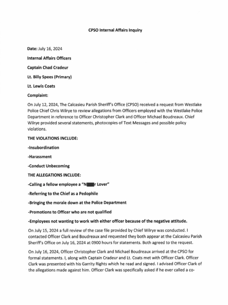 Clark and Boudreaux IA Report | PDF