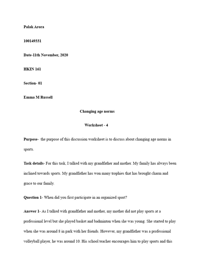 Discussion Worksheet 4 Edited | PDF