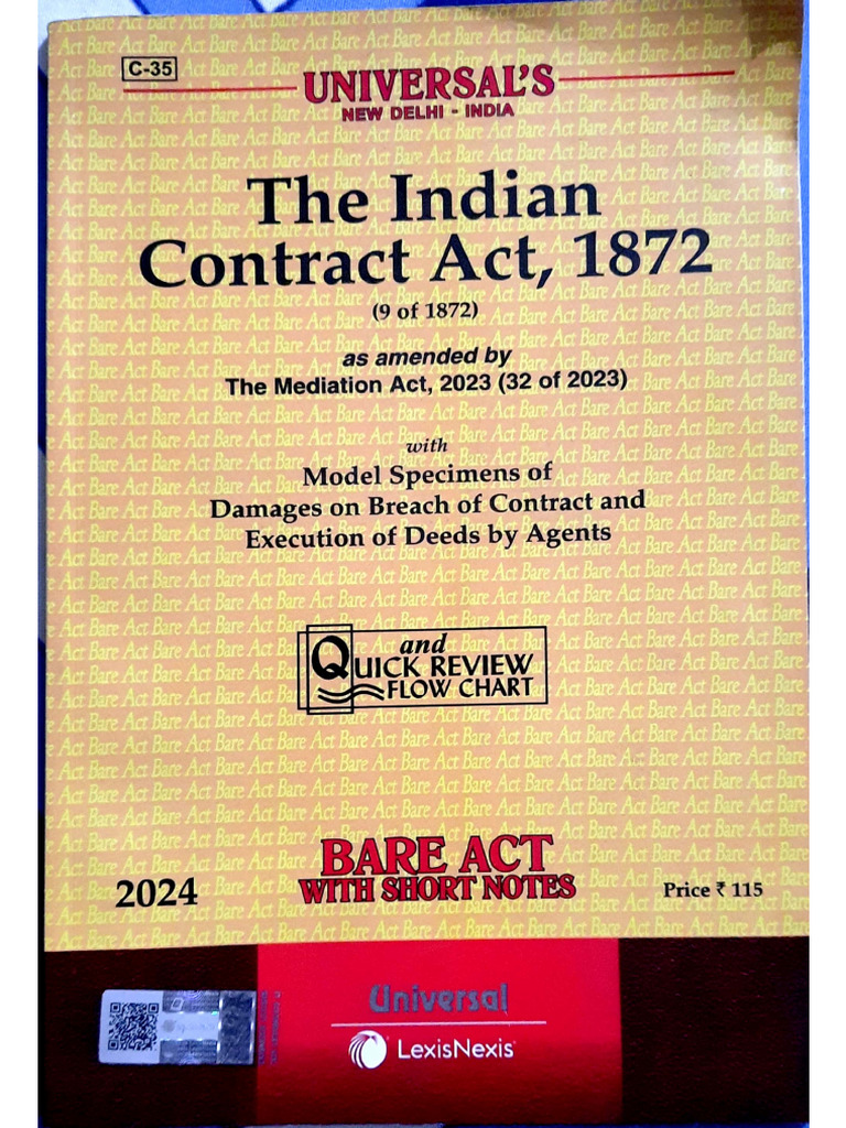 The Indian Contract Act 1872 Content | PDF