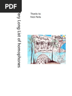 Download A Very Long List of Homophones by Nick Perla SN7689931 doc pdf