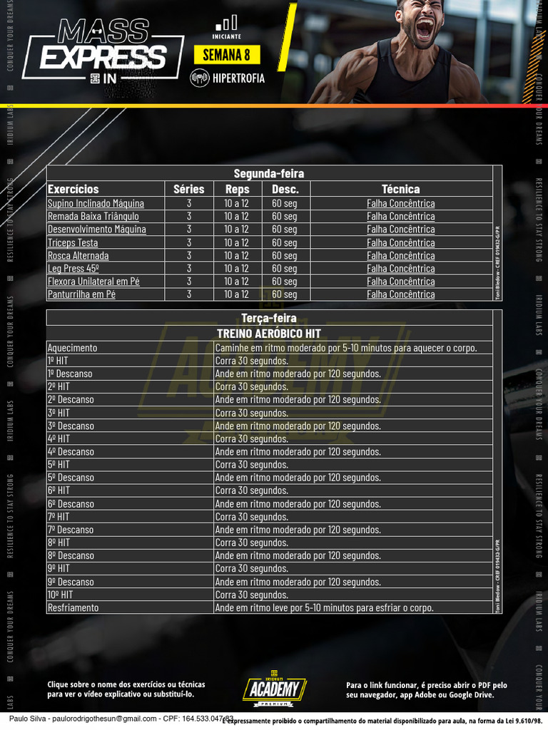 Planilha MassExpressIn Smartphone Semana8 | PDF