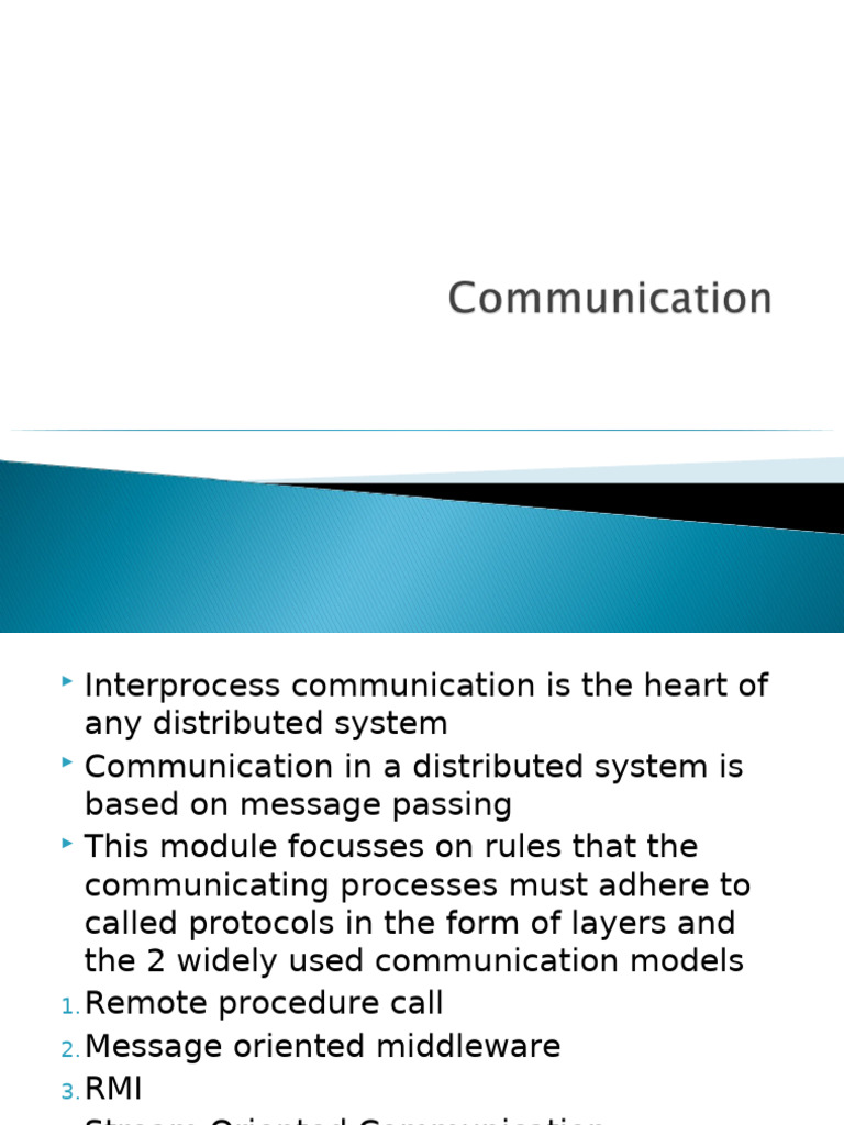 Communication DC 2021 | PDF