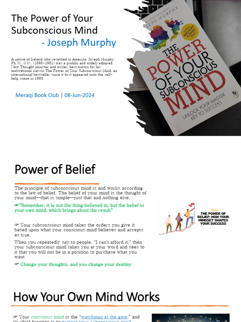 Book Review - The Power of Your Subconscious Mind V3 | PDF