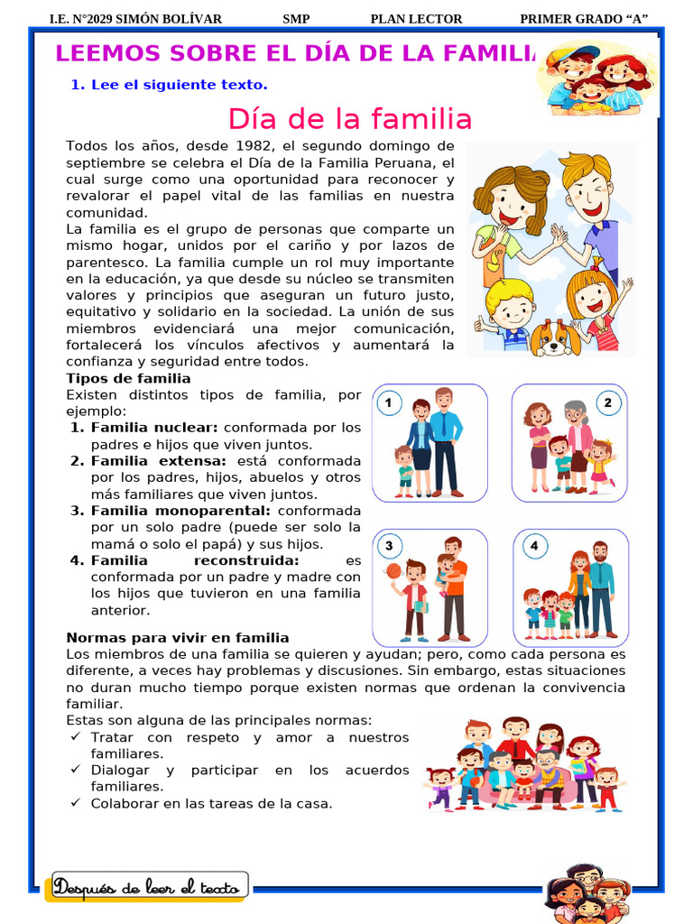 09-09 Leemos Dia de La Familia | PDF