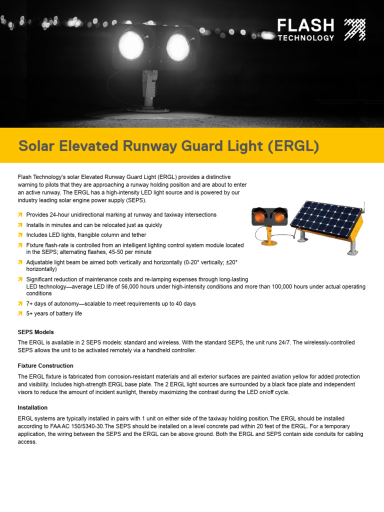 Flash Technology ERGL Data Sheet | PDF