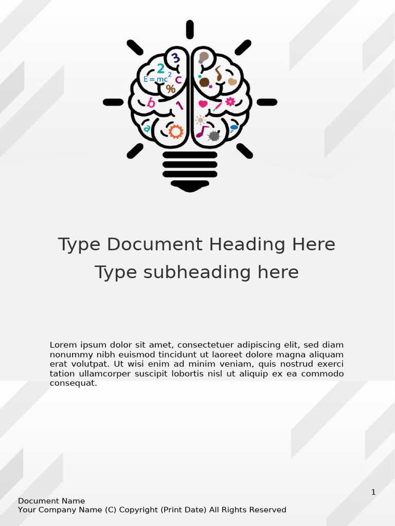 PowerPoint Template Brain | PDF
