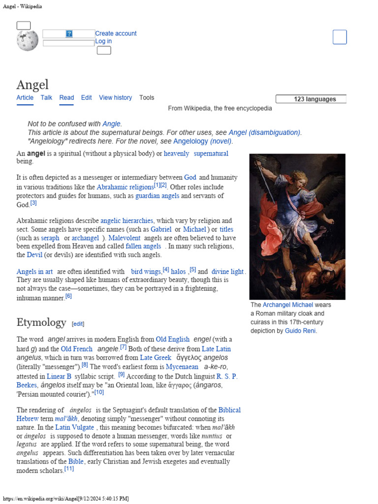 Angel - Wikipedia | PDF