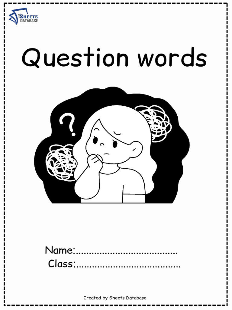 Question words sheets database pdf