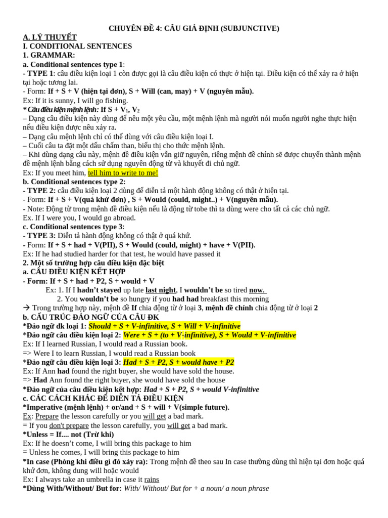 Lesson 4 Subjunctive Sentences | PDF